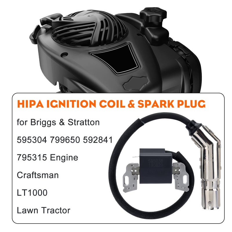 HIPA 595304 Ignition Coil Magneto Armature for Brigg Stratt 799650 592841 795315 495859 - Image 2